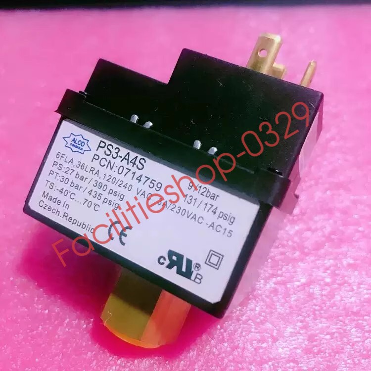 1pcs ALCO EMERSON PS3-A4S 9/12bar Pressure Switch Relay Controller DHL/FedEx
