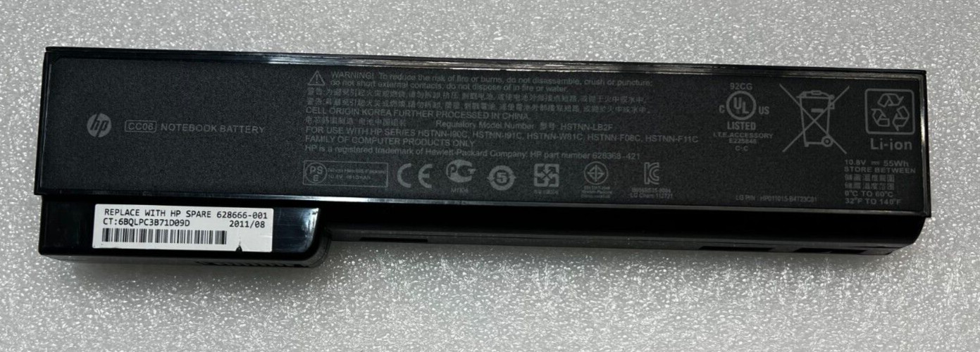 Genuine HP EliteBook ProBook Battery CC06 628666-001 628668-001 628670-001