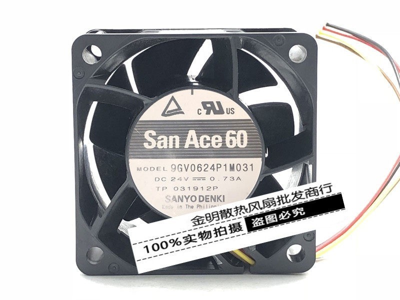 1PCS Sanyo 6038 9GV0624P1M031 24V 0.73A Inverter Cooling Fan
