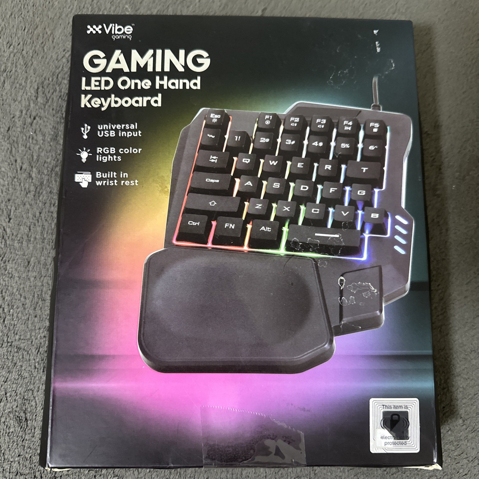 Vibe Gaming Gaming Led One Hand Keyboard RGB NEW AND SEALED