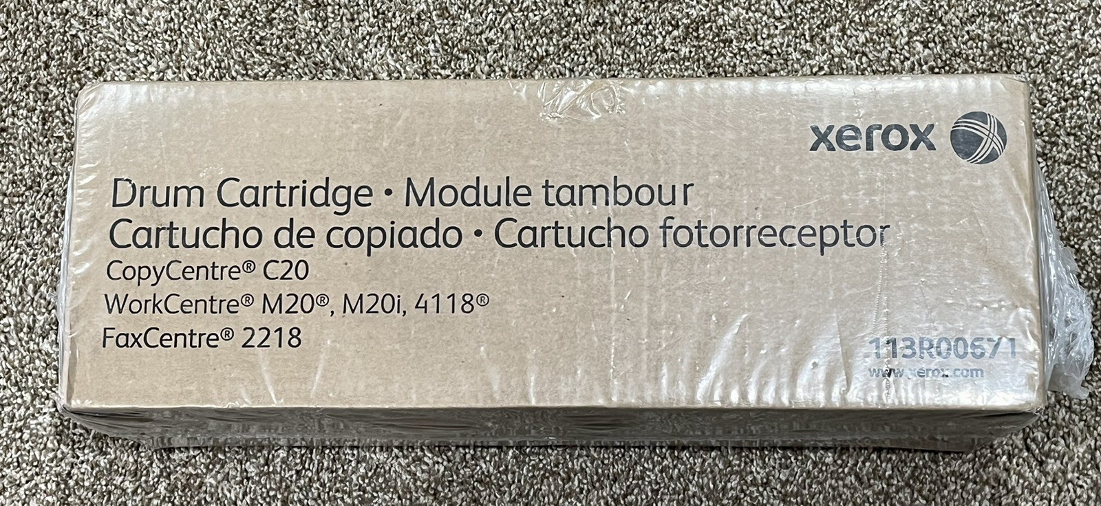 Genuine￼ XEROX Drum Cartridge, ￼113R00671 Copy C20 Work M20 M20i 4118 Fax 2218