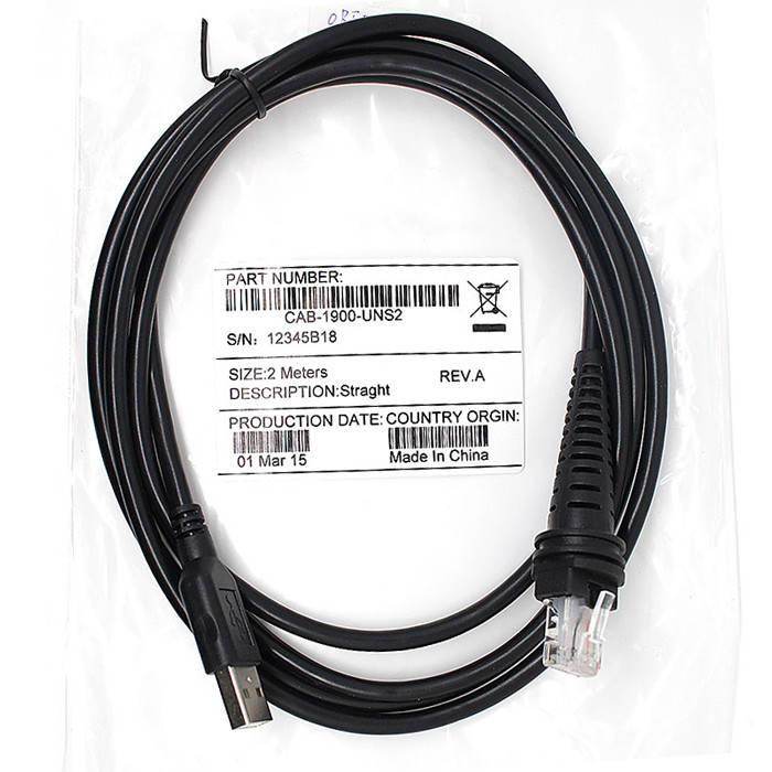 5pc 6FT 2M USB Cable for Honeywell Voyager 1400G Hyperion 1300G Barcode Scanner