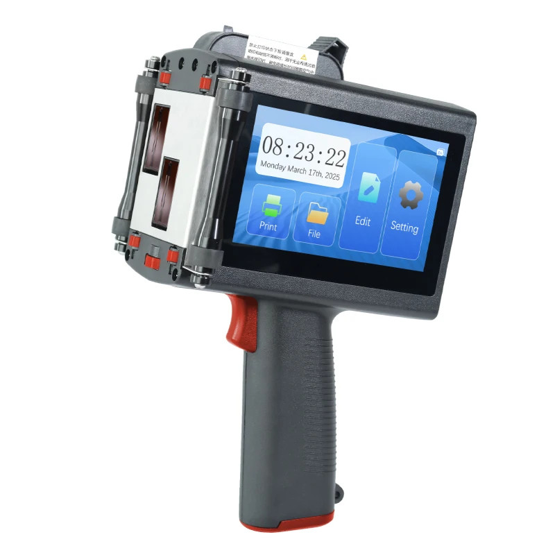 5CM handheld inkjet printer prints LOGO text letters  numbers on cardboard boxes