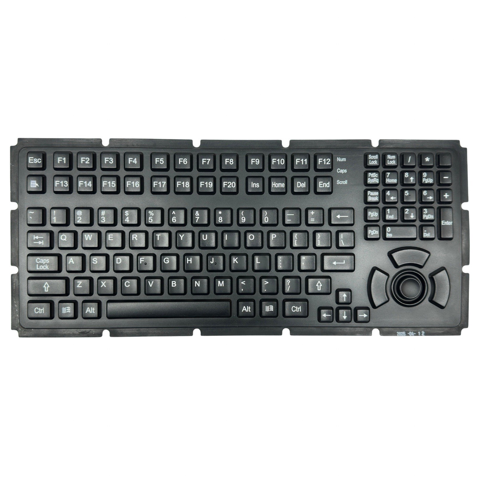 GETT InduKey KG13218 Silicone Industrial Keyboard Keypad TGK-113-MB-PAD-BLACK-US
