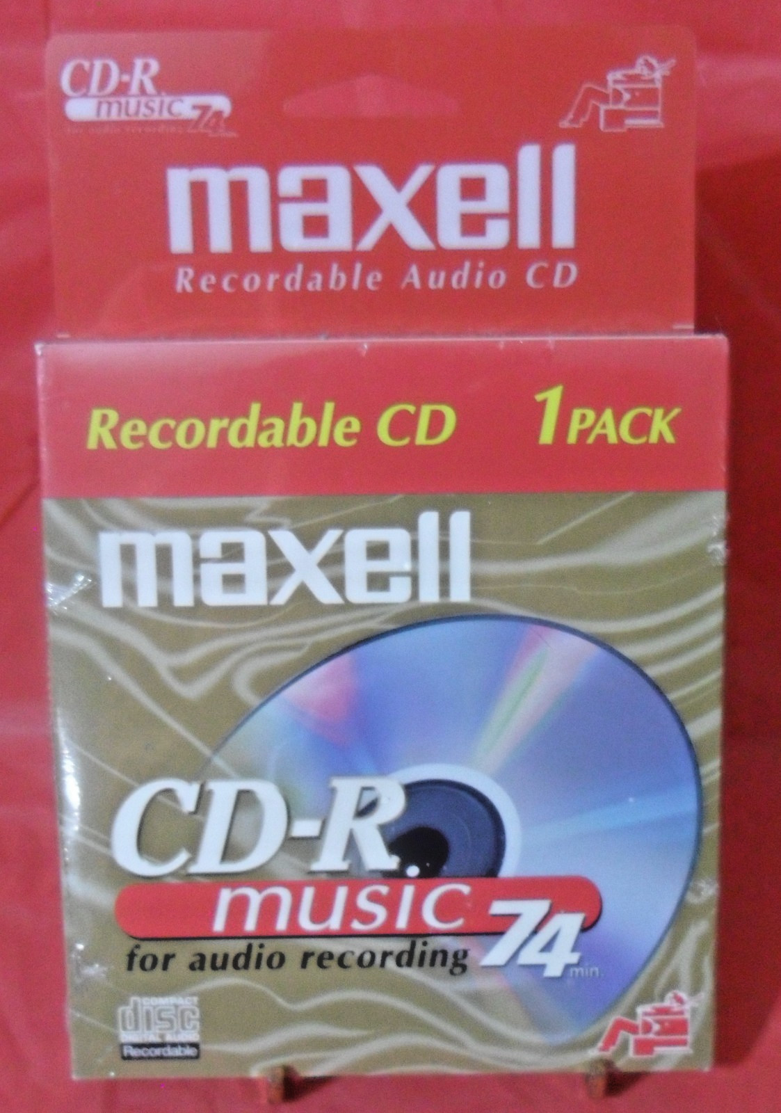 NEW - MAXWELL - CD-R - RECORDABLE CD FOR AUDIO - 74 MINUTES - 1 PACK