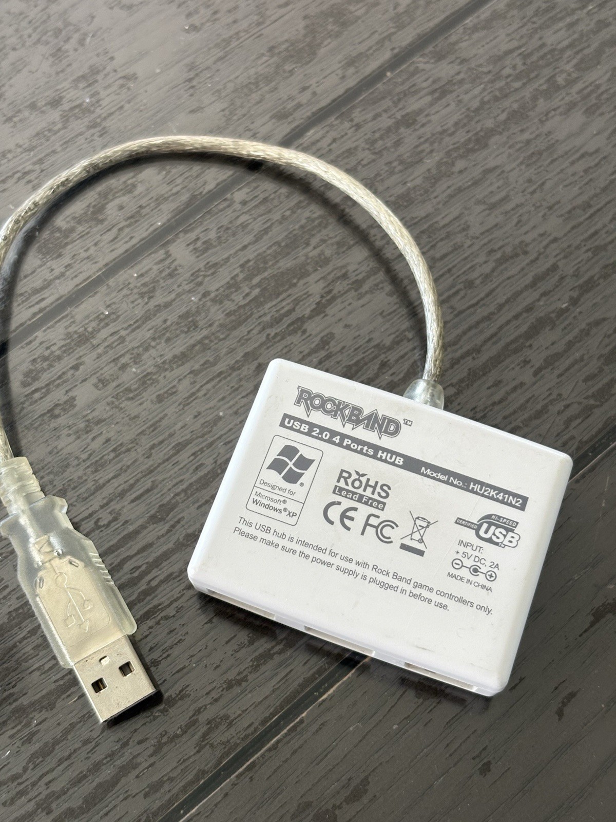 Rock Band USB 2.0 4-Port Hub HU2K41N2 Controller Adapter Hub Only 
