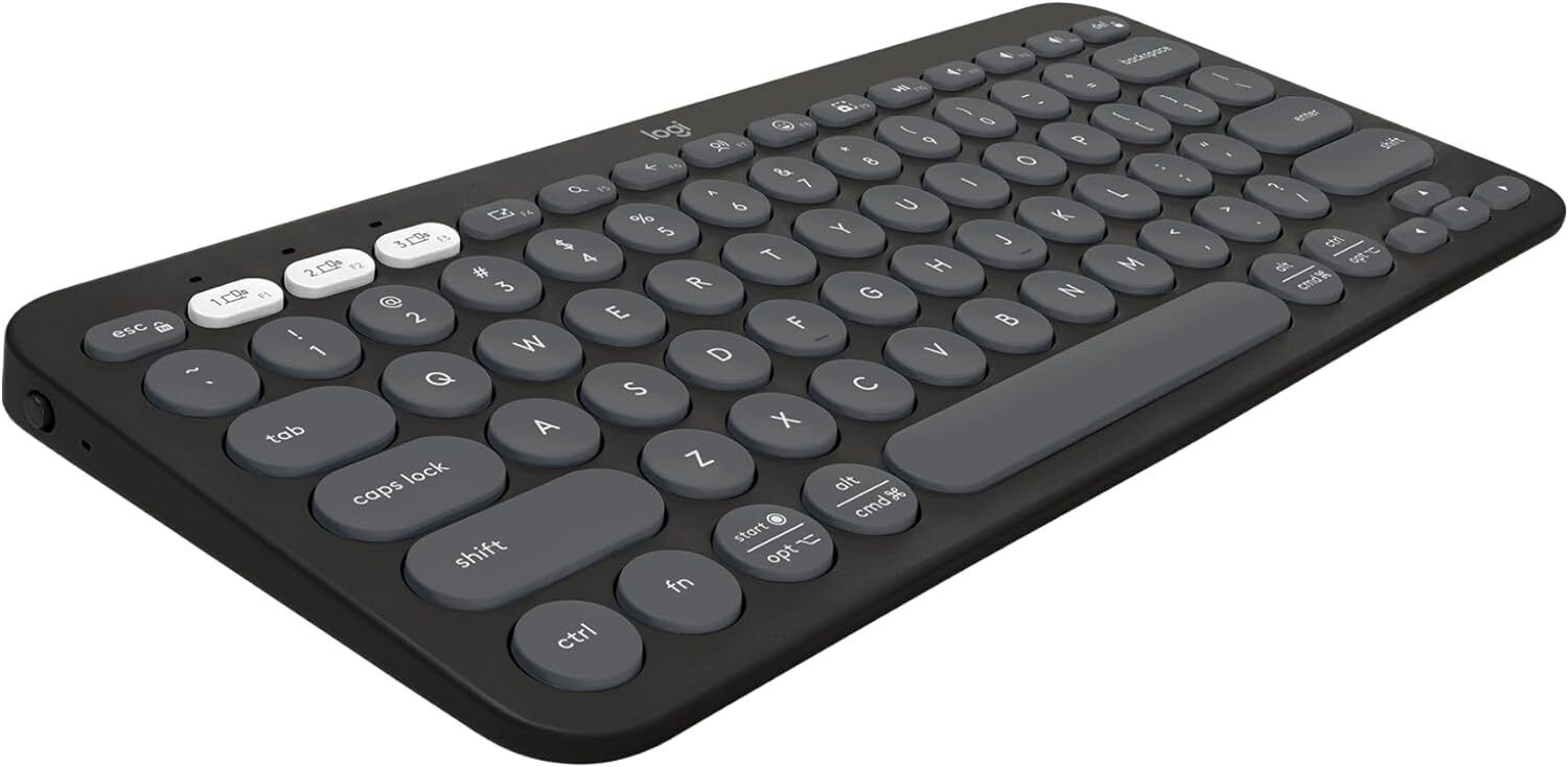 Logitech Pebble Keys 2 K380s, Multi-Device Bluetooth Wireless Keyboard, Tonal