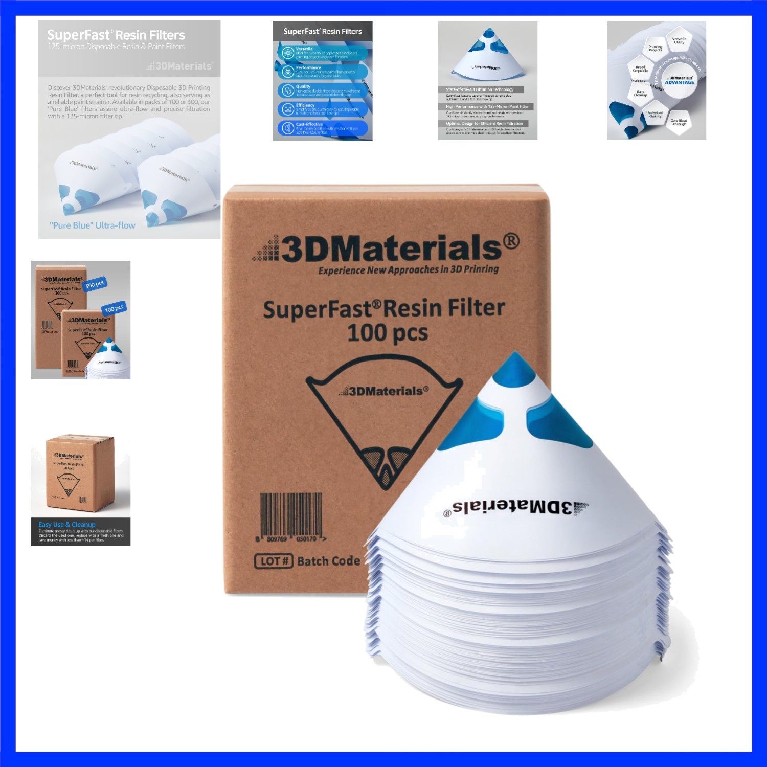 SuperFilter 3D Printer Resin Disposable and Paint Strainer Korea 100 pcs