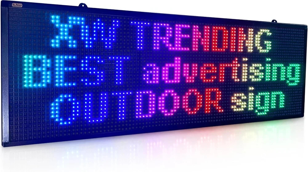 LED Sign Scrolling 40 x 14 WiFi Programmable Indoor Outdoor RGB perfect tool