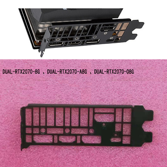 original I/O IO shield for ASUS DUAL-RTX2070-8G Video Card Backplate Panel