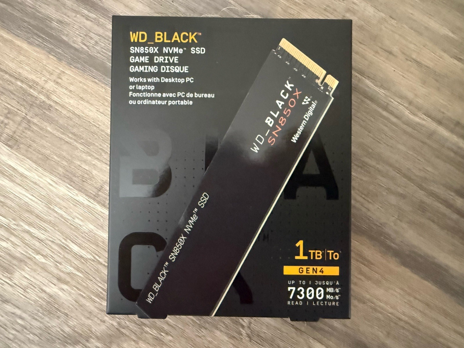 Western Digital WD_BLACK SN850X 1TB M.2 2280 PCIe Gen4 NVMe Gaming SSD
