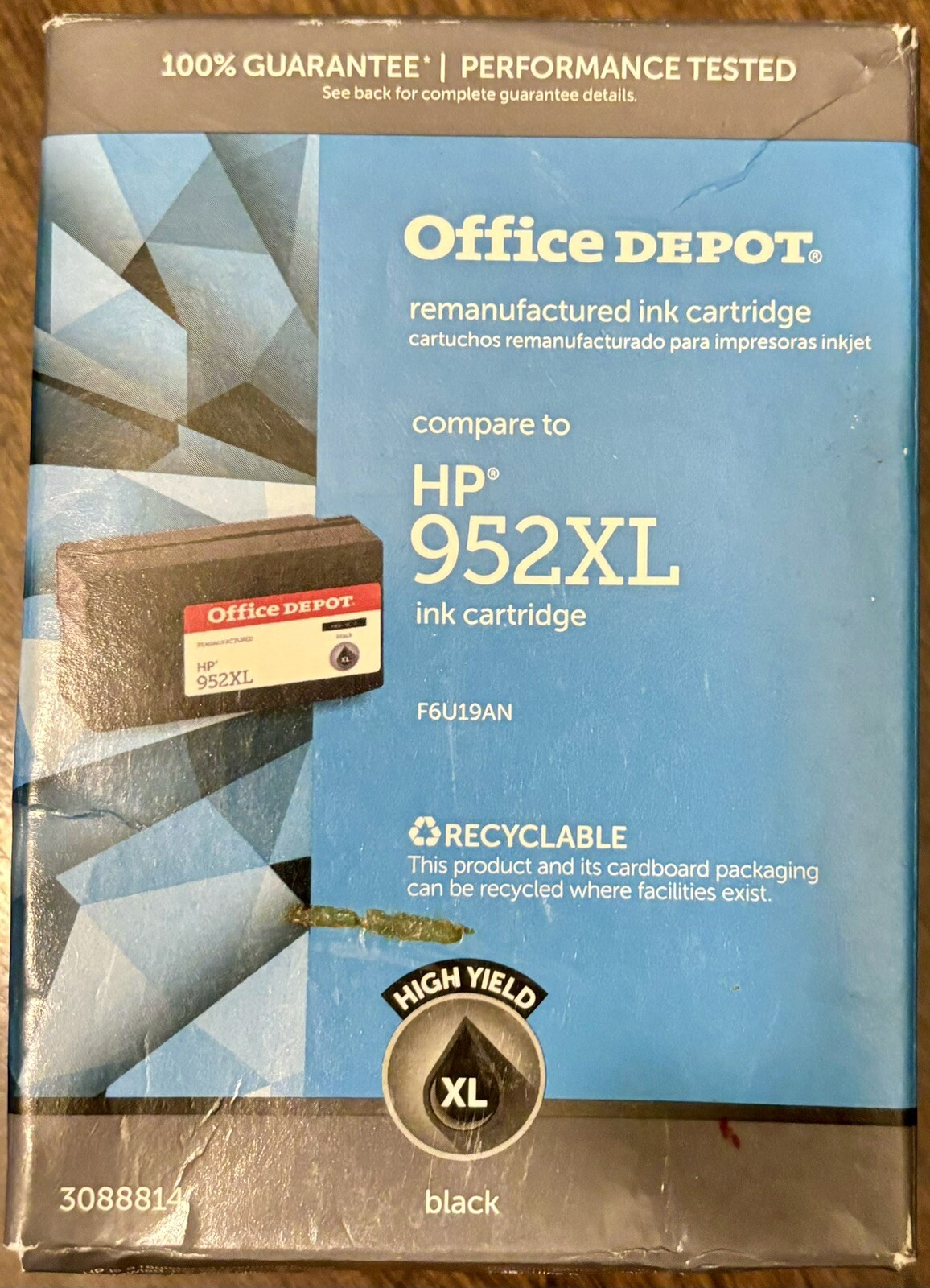Office Depot High Yield XL Black Ink Cartridge #3088814