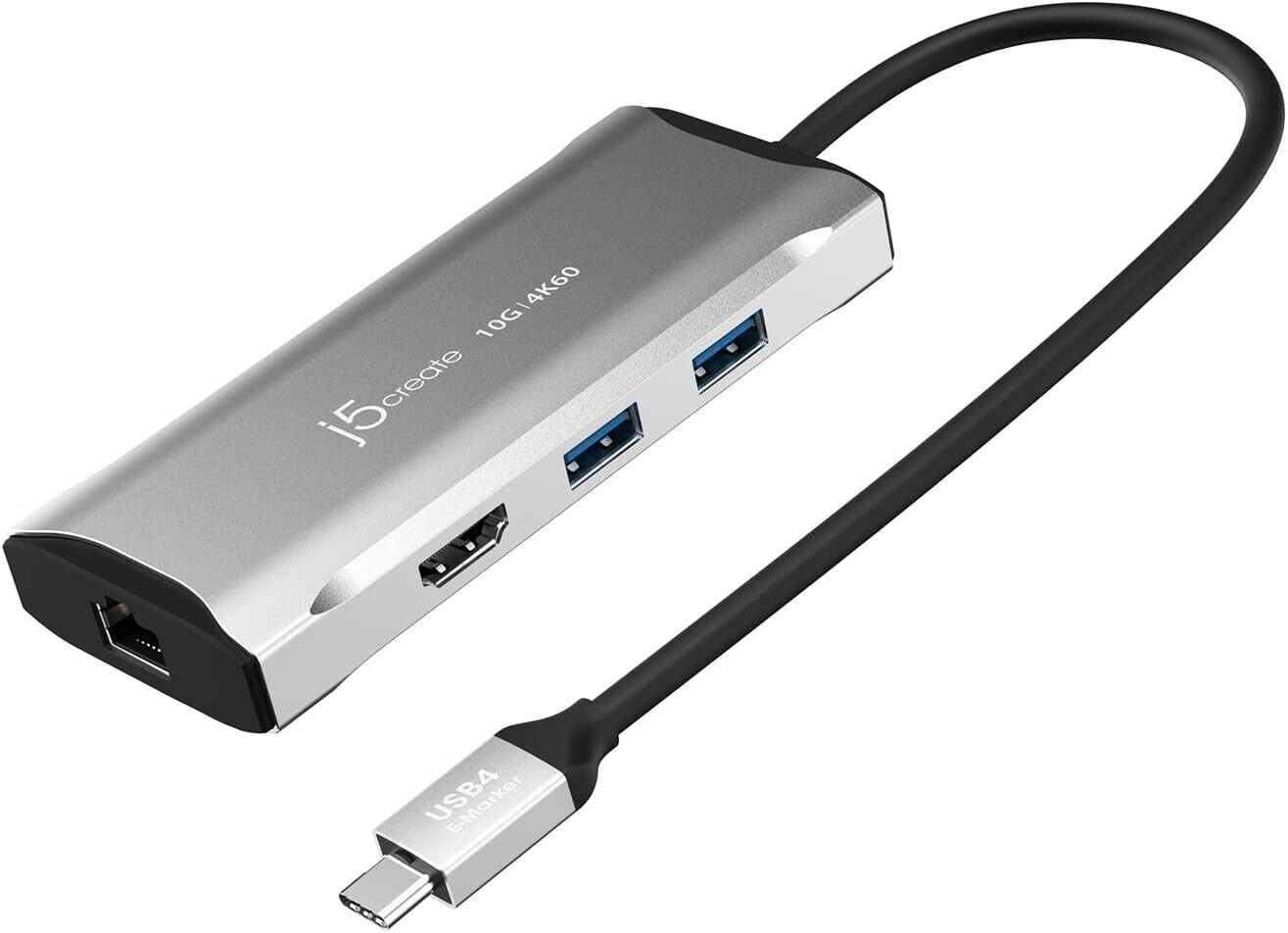 NEW J5 Create 4K 60 Elite USB-C 10Gbps Travel Dock (JCD392)