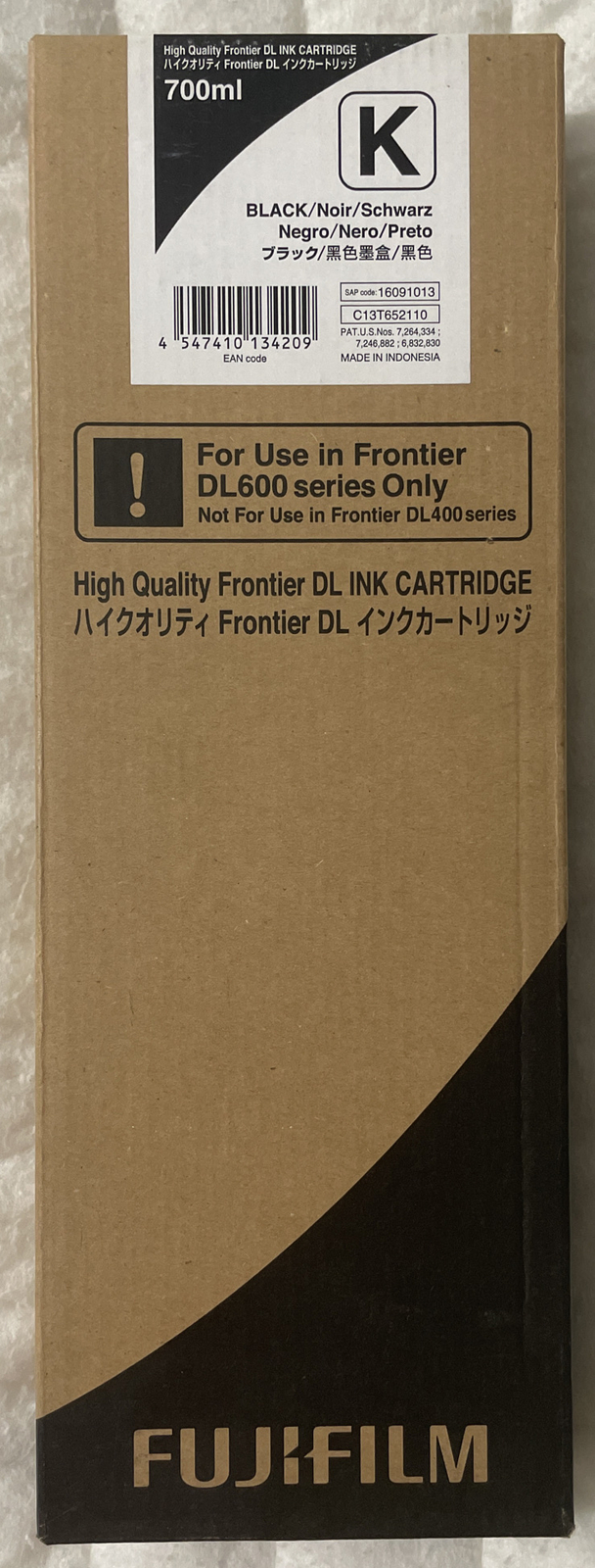 FujiFilm 16091013 Black Ink 700ml C13T652110 For Frontier DL600 DL650 Retail Box