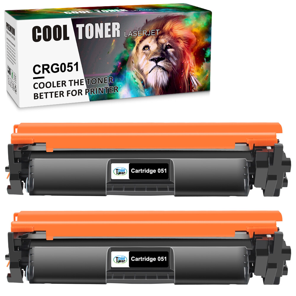 2Pc Toner Cartridge for Canon 051 ImageCLASS MF267ic MF269dw MF263dn MF264dw