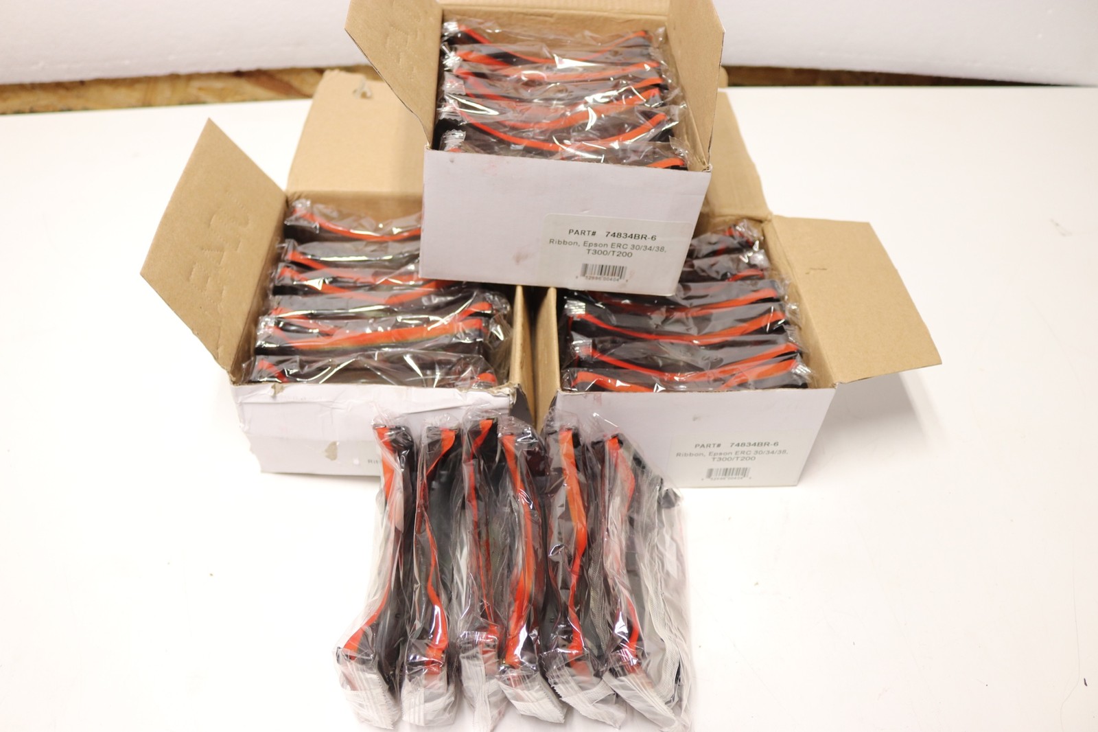 24x Lot Black & Red Ink Ribbon for Epson ERC-30 ERC-34 ERC-38 BR Sharp ER-2975