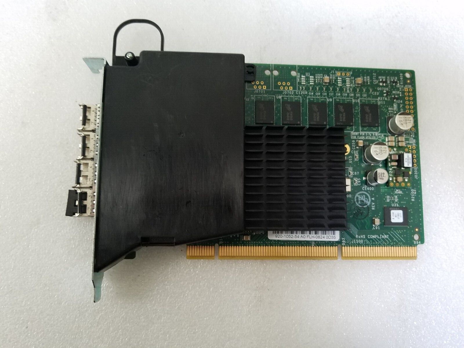 HP 3Par 920-1052-54 970-0130-52-R6 4-Port 4Gb PCI-X Fibre Channel Adapter W/ SFP
