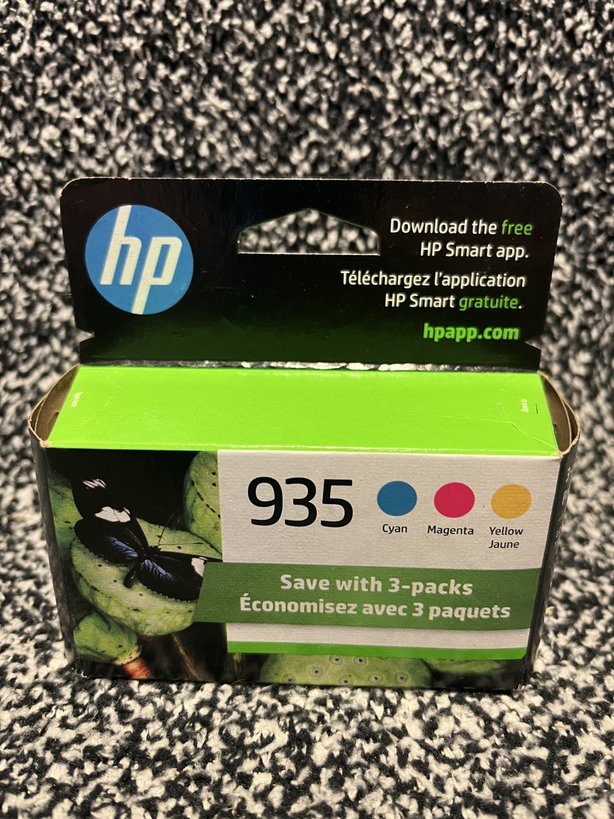 HP 935 Tri Color Ink Cartridge 3 Pack GENUINE Date: November 2024
