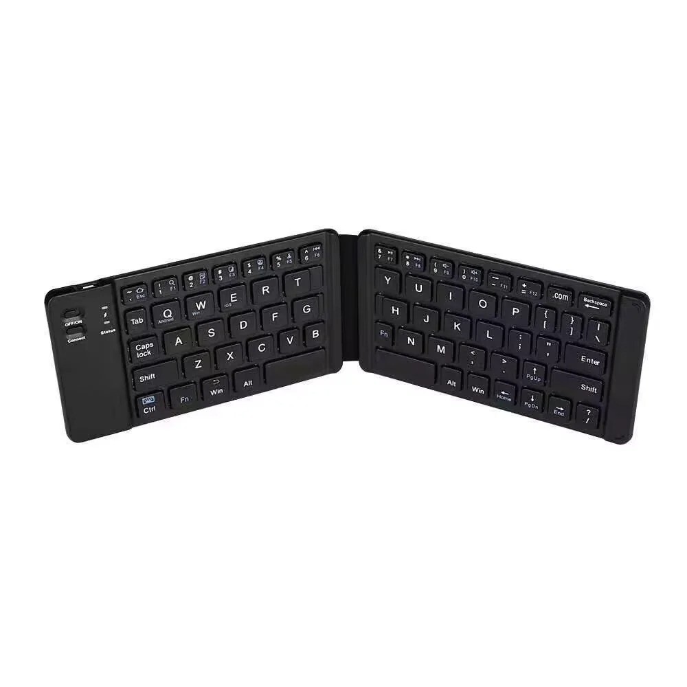 Wireless Folding Keyboard - Portable, Rechargeable, Multi-Device