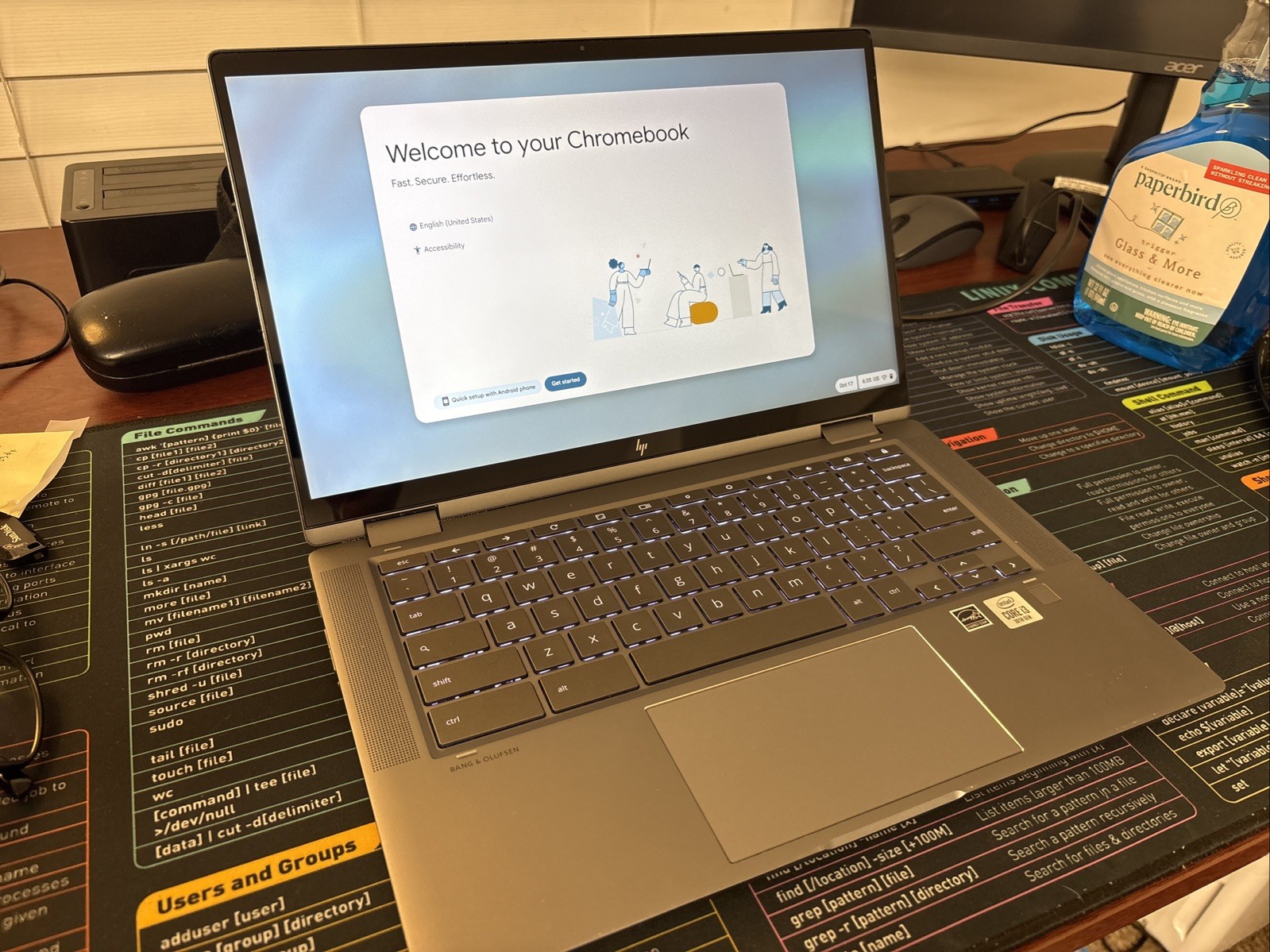 HP Chromebook x360 14c 14" FHD Touch i3-10110U 8GB 64GB 2-in-1 Laptop Silver