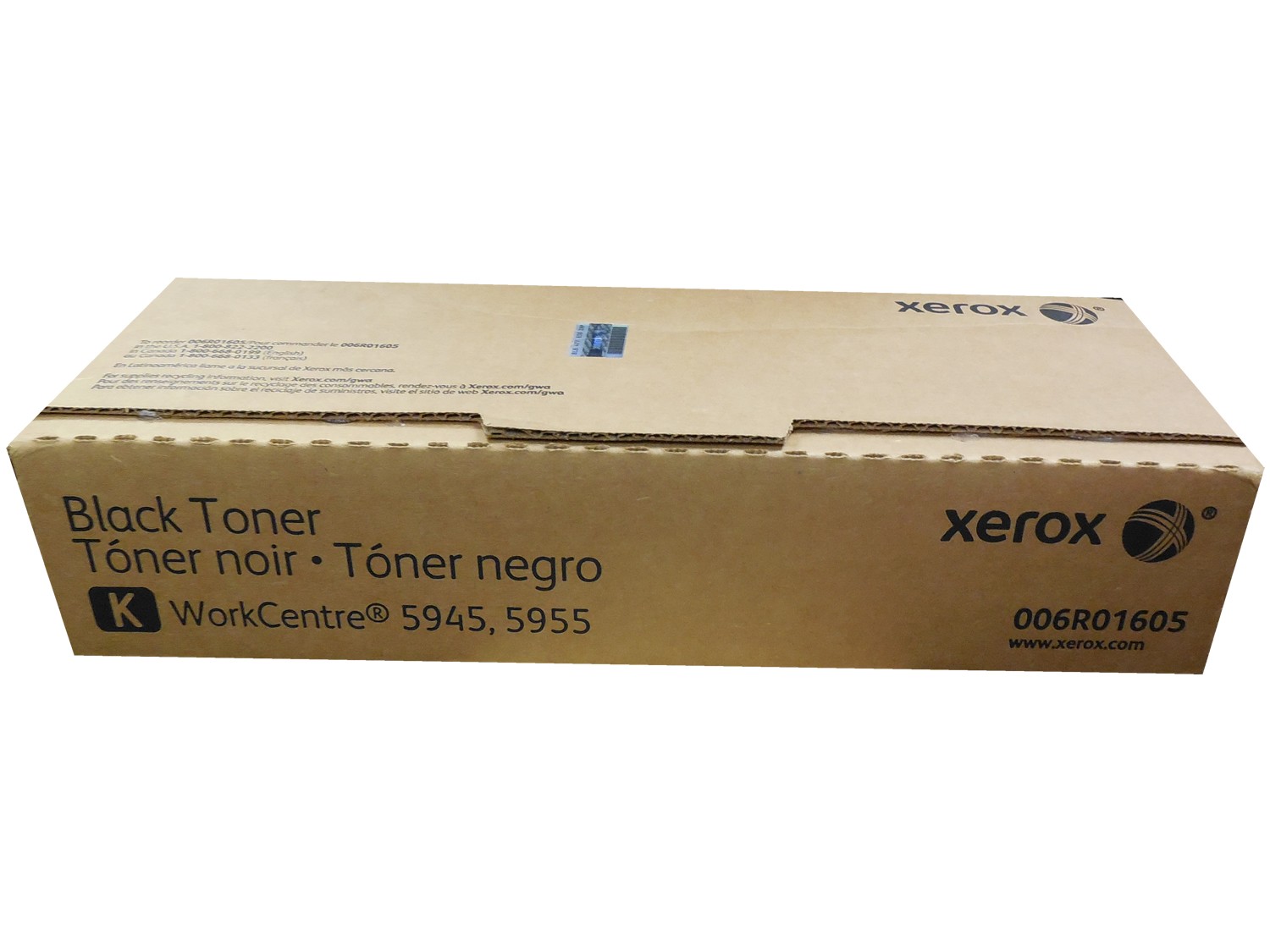 Xerox 006R01605 6R1605 Black Toner Cartridge 2 Pack