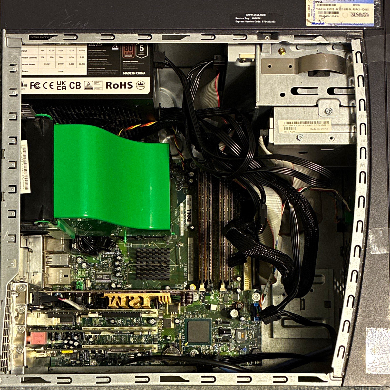 Dell Dimension 4600i, Intel Pentium 4 3.40GHz, 4GB DDR-400MHz, no HDD, FX 5200