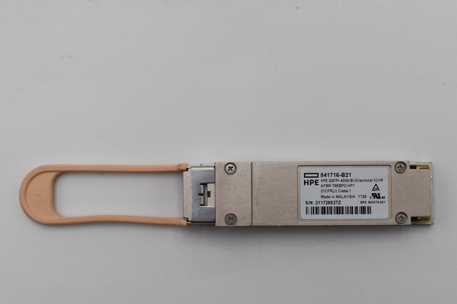 HPE 841716-B21 QSFP+ 40Gb Bi-Directional XCVR AFBR-79EBPZ-HP1