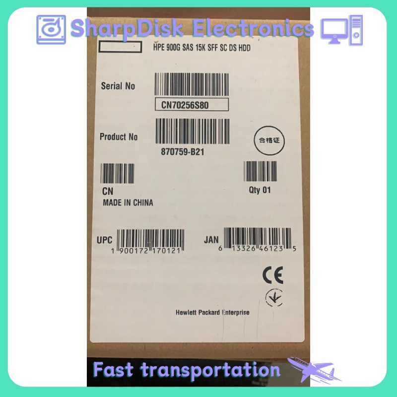 HP New 870795-001 870759-B21 Internal 900GB SAS 15K 12G SFF Hard Drive