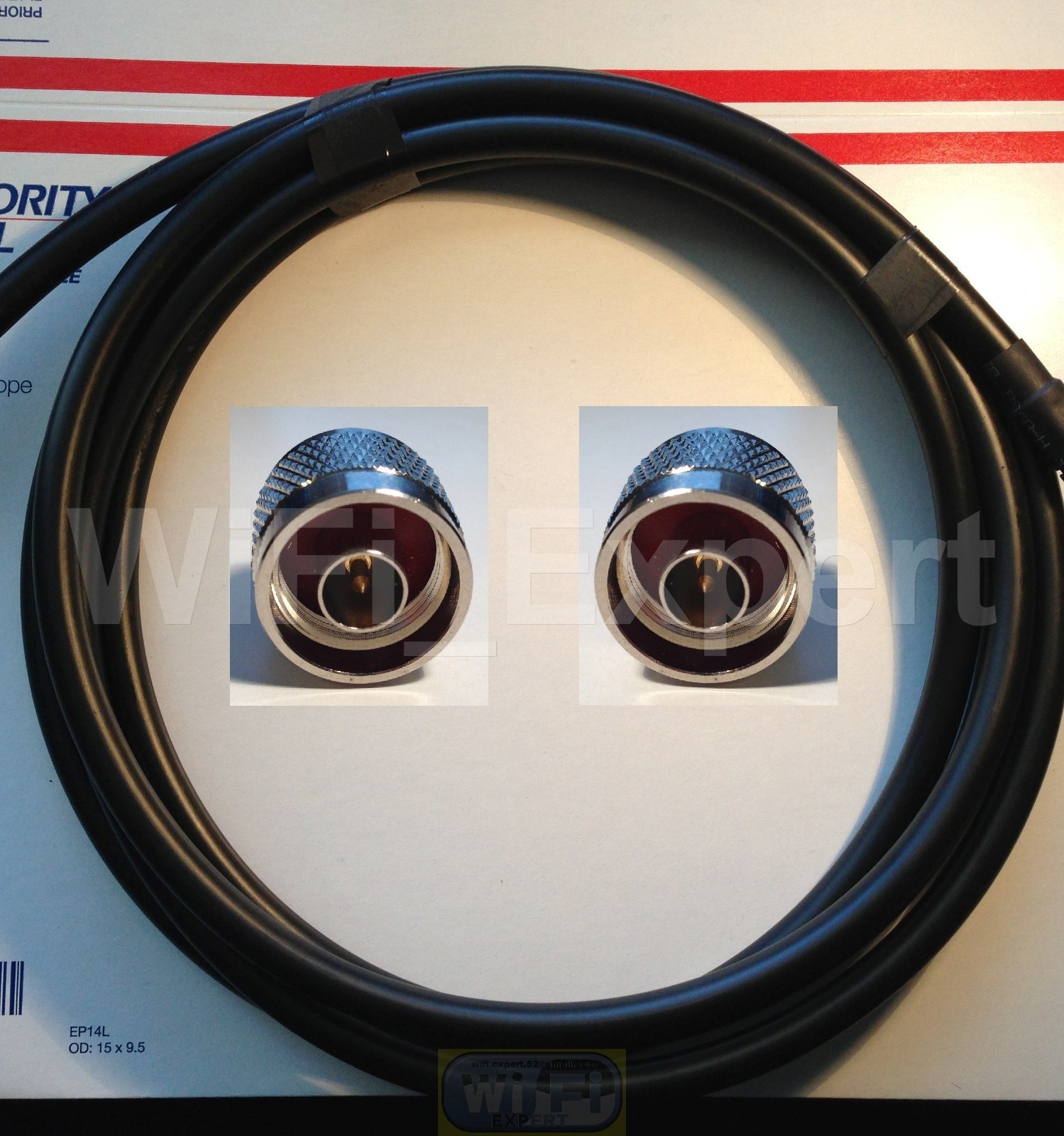 TIMES® 10ft LMR-400UF Times Microwave Coax Cable N Male Connector LMR400UF USA