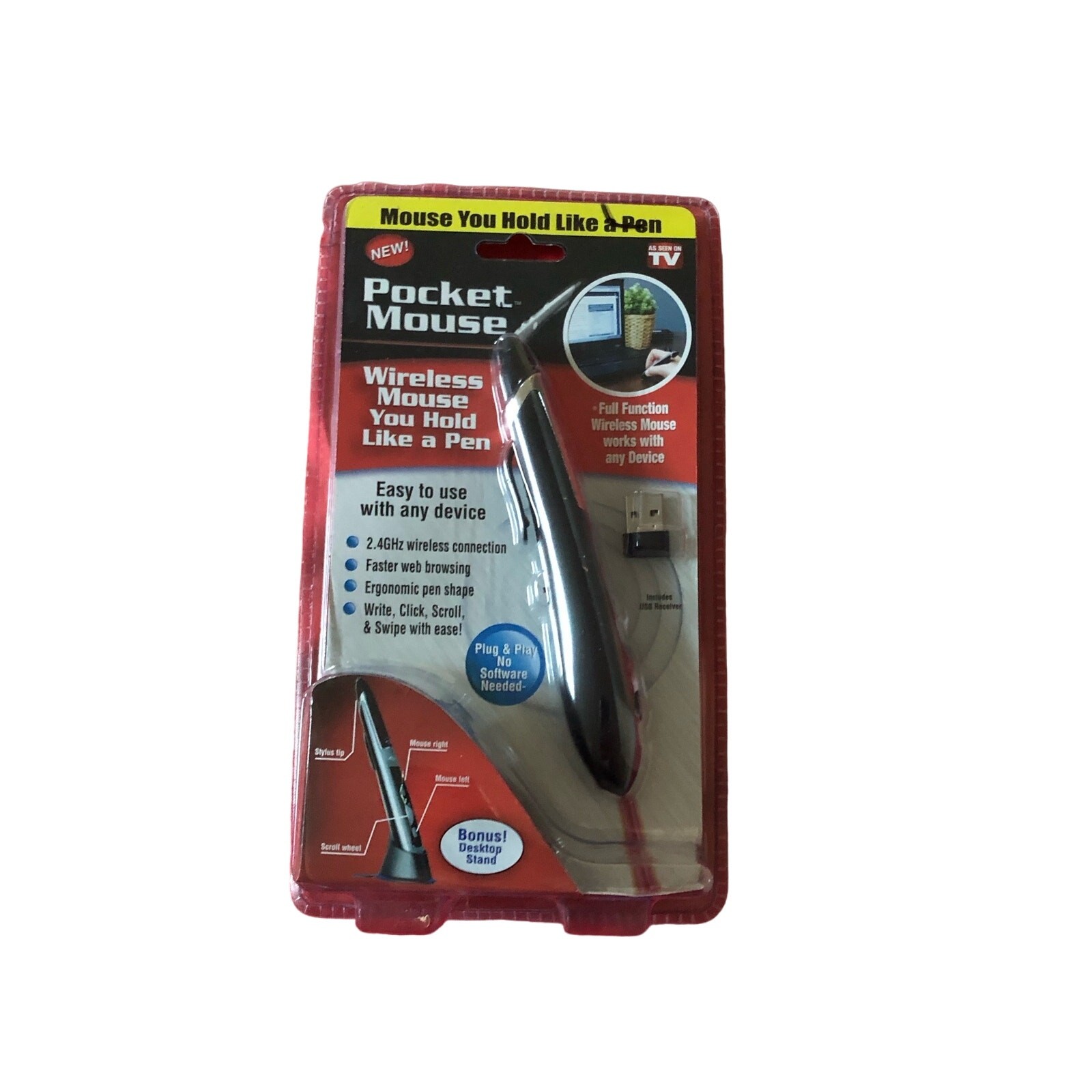 New in Packaging Pocket Mouse Wireless Mouse You Hold Like a Pen
