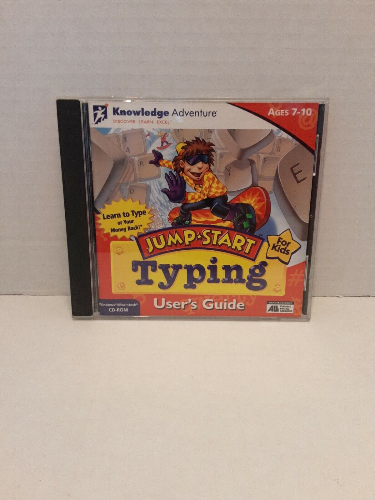 Jump Start Typing PC computer game educational Case booklet and disc 