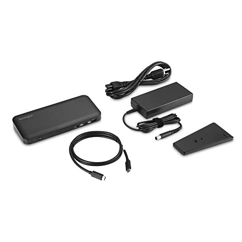 KENSINGTON SD4840P TRIPLE 4K DISPLAY USB-C DRIVERLESS DOCKING STATION - -  BLACK