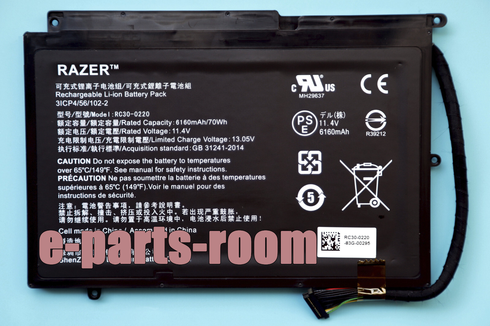 New Genuine RC30-0220 RZ09-0220 Laptop Battery for Razer Blade Pro 17" GTX 1060