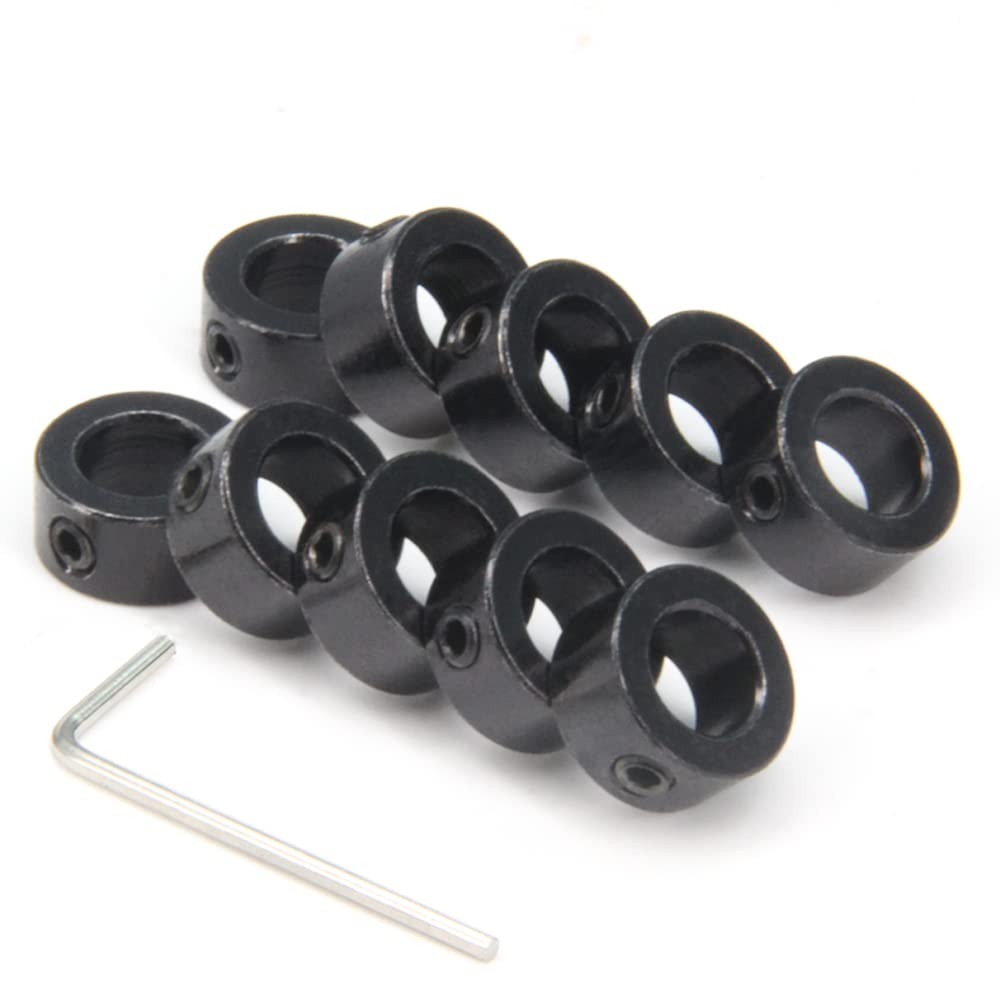 10Pcs/Pack Black 8Mm Shaft Lock Collar T8 Lead Screw Lock Ring Stainless Steel