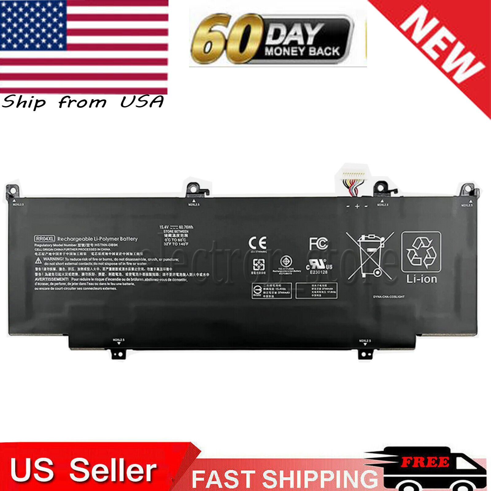 RR04XL Battery for HP Spectre X360 13-AW 13-AW0000 L60213-AC1 L60373-005