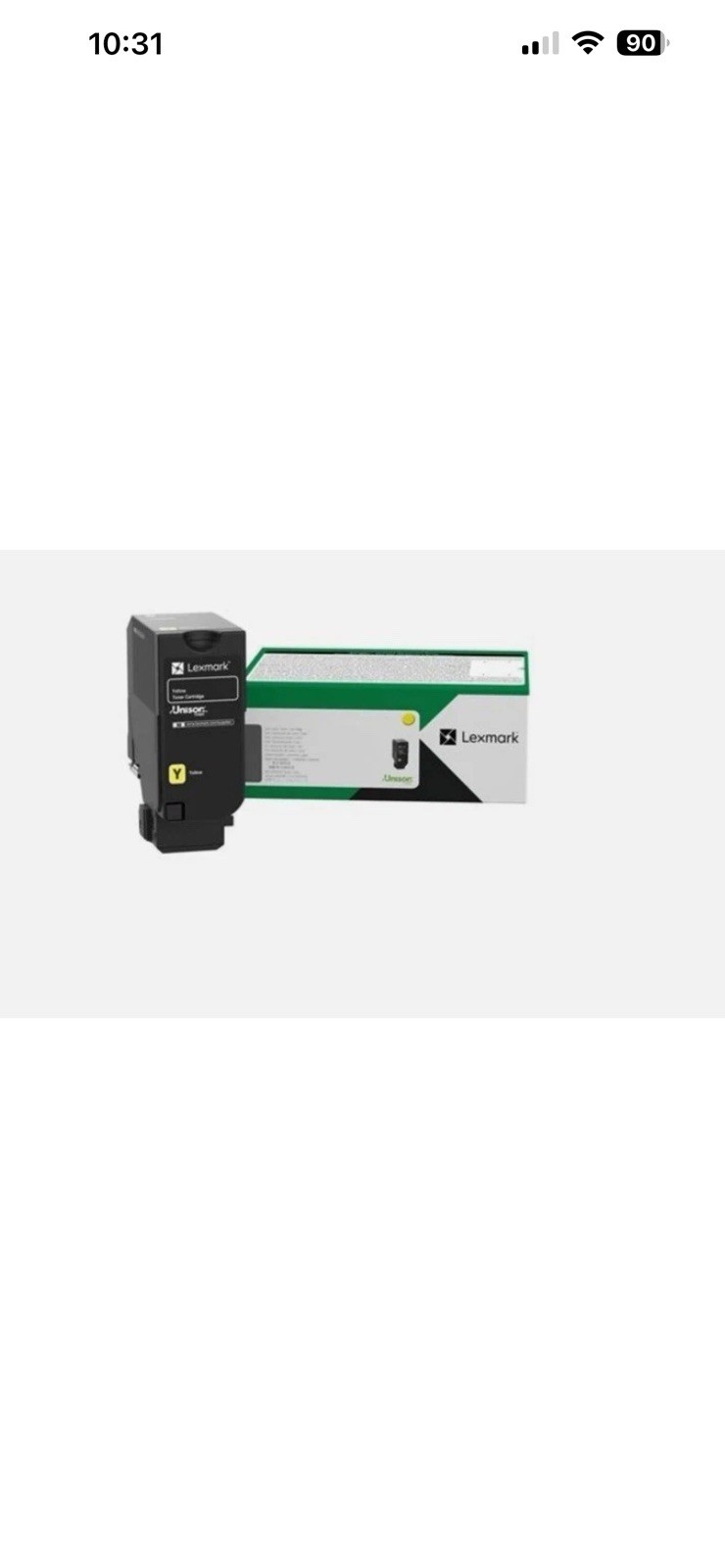Lexmark 24B7517 Yellow Laser Toner Cartridge NEW IN BOX