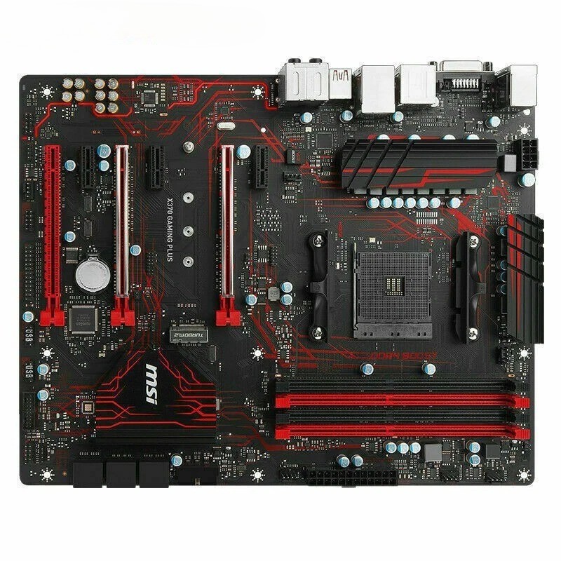 MSI X370 GAMING PLUS Motherboard AMD X370 Socket AM4 DDR4 ATX M.2 DVI-D HDMI