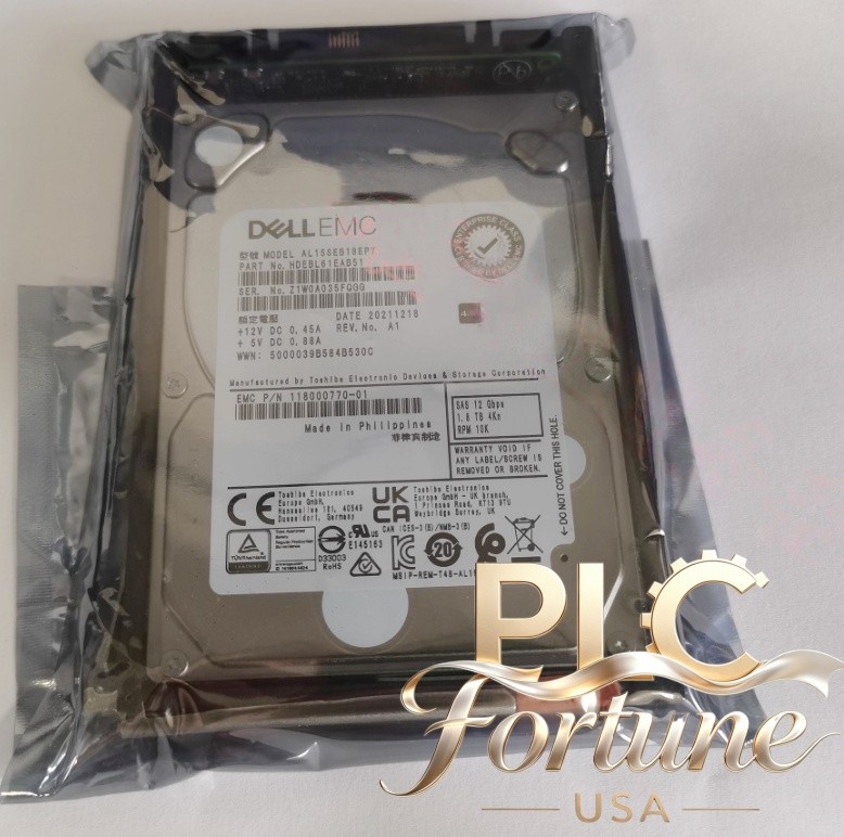 New EMC 005053155 1.8TB 10K SAS 2.5" Hard Drive Unity XT 380 XT480 D4-2S10-1800