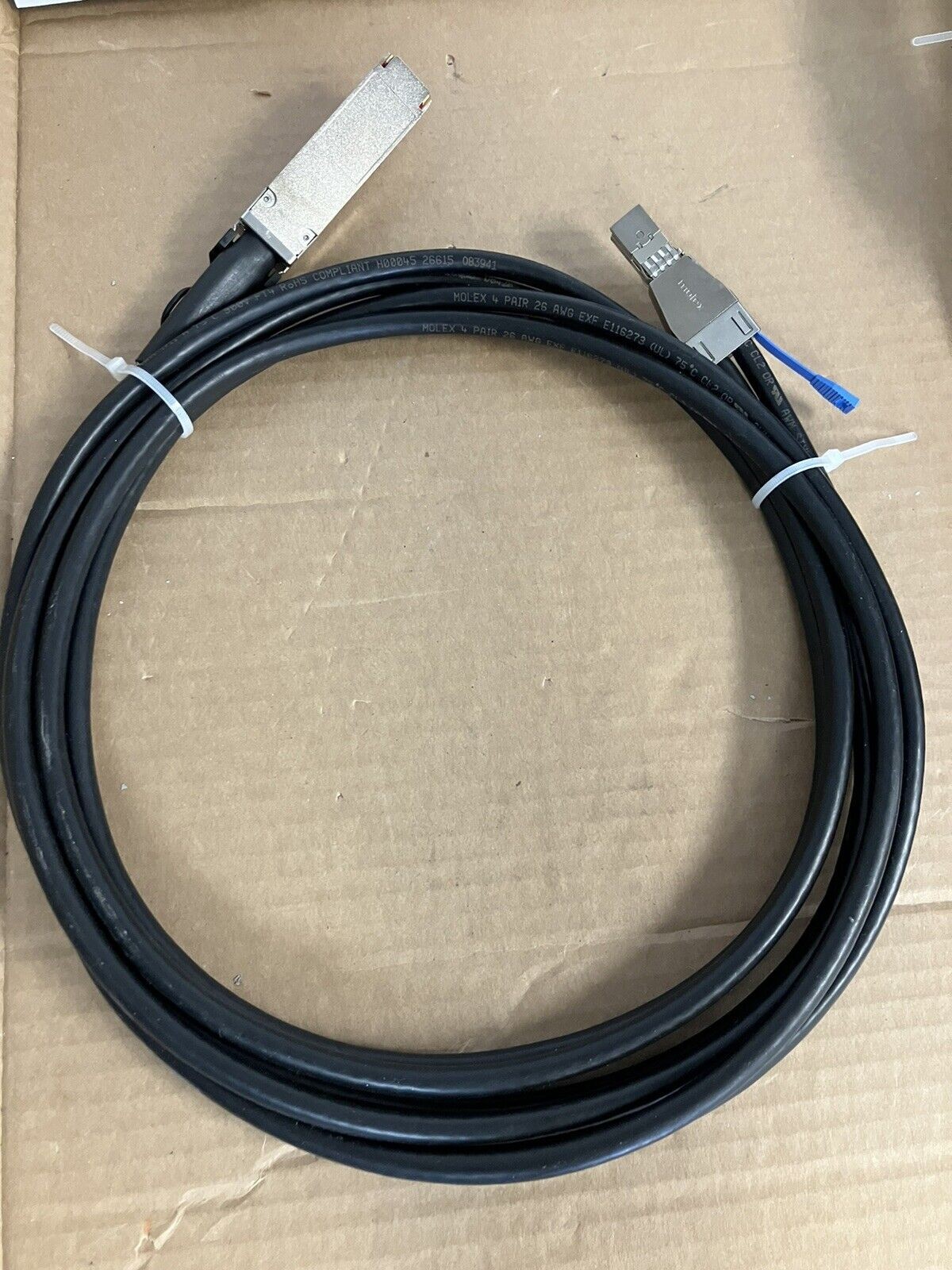 ~ Molex 4 Pair 26 AWG EXF E116273 RoHS Compliant H00045 26615 083941