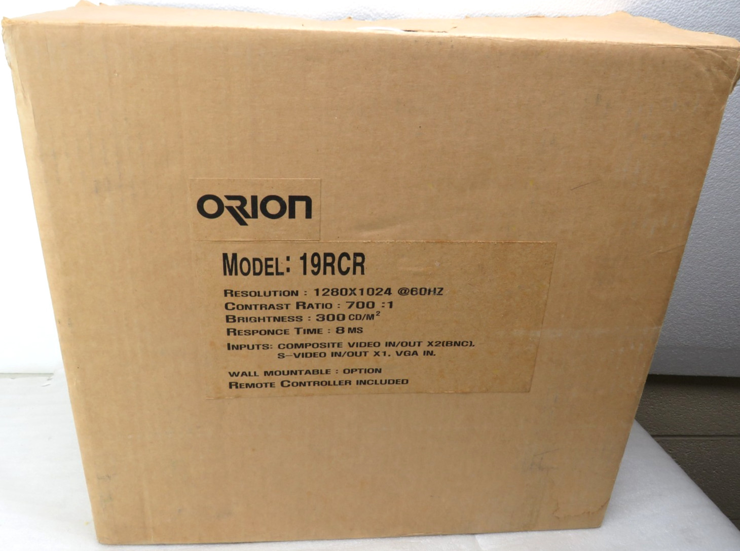 Orion 19RCR 19" 8U Rack Mount Monitor [CTA]