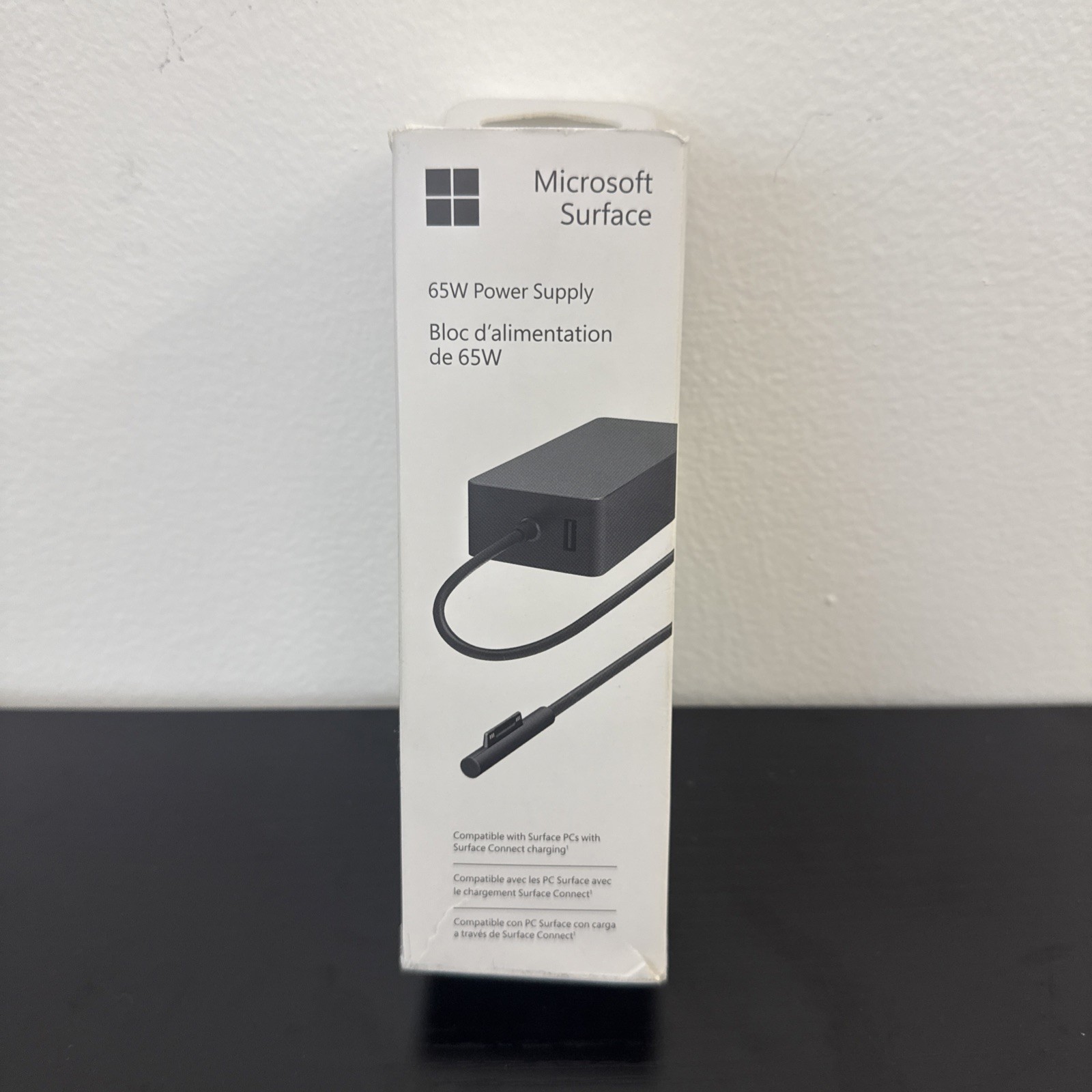 Microsoft Surface 65W Power Supply Model WBY-00001 - Black, Genuine