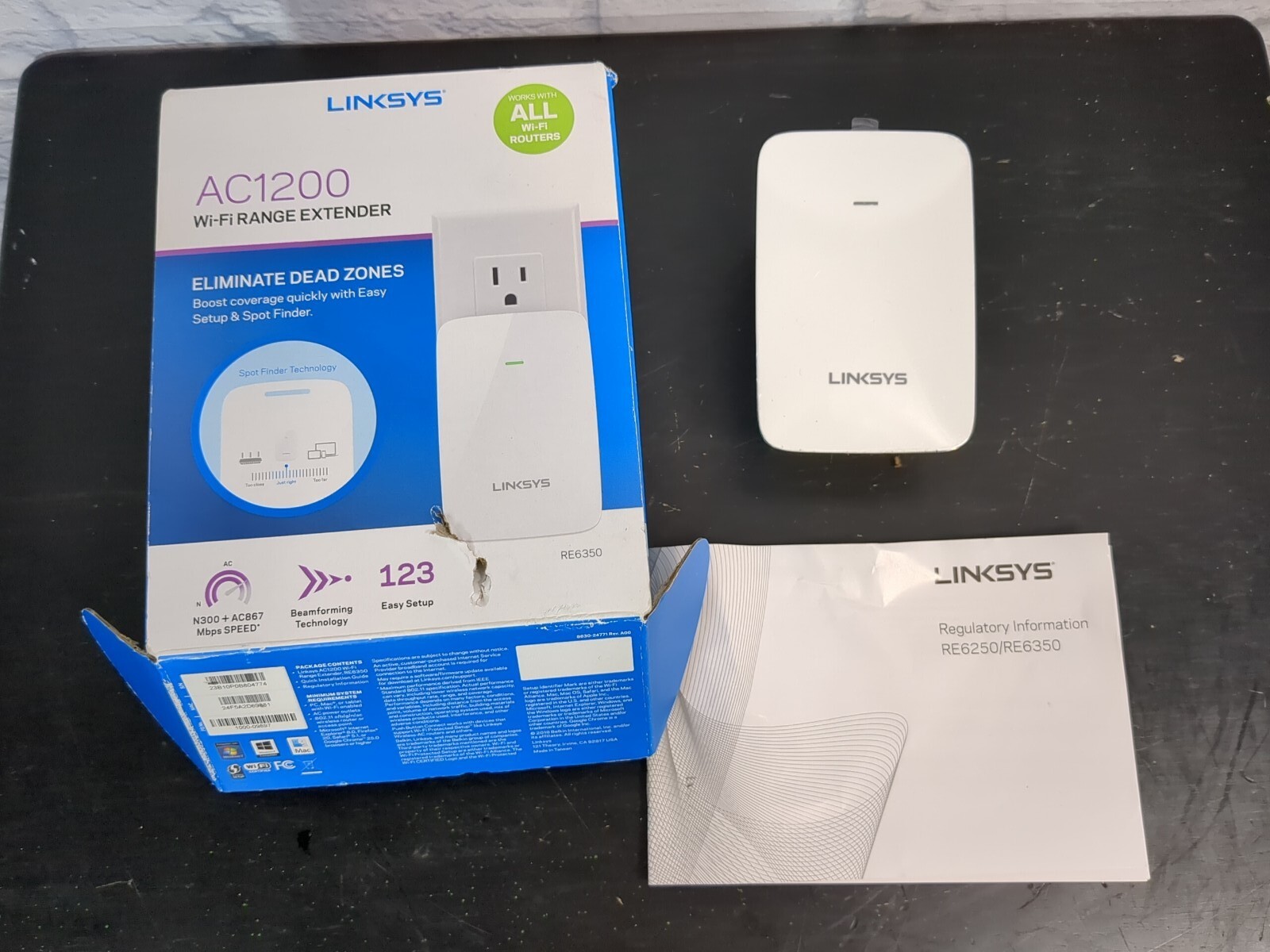 LINKSYS  Boost WiFi Range Extender up to 1000 sqft AC1200 RE6350 c4