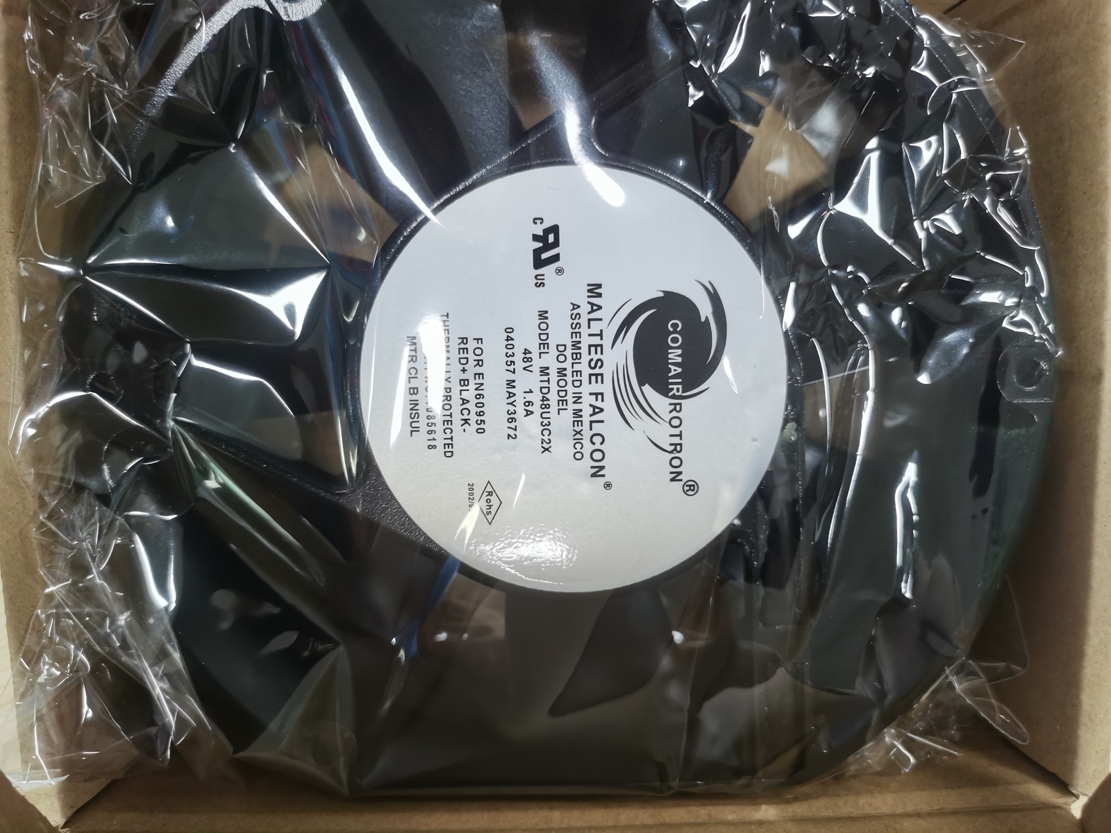 1pc for brand new MTD48U3C2X 48V 1.6A COMAIR 172*150*51MM large air volume fan