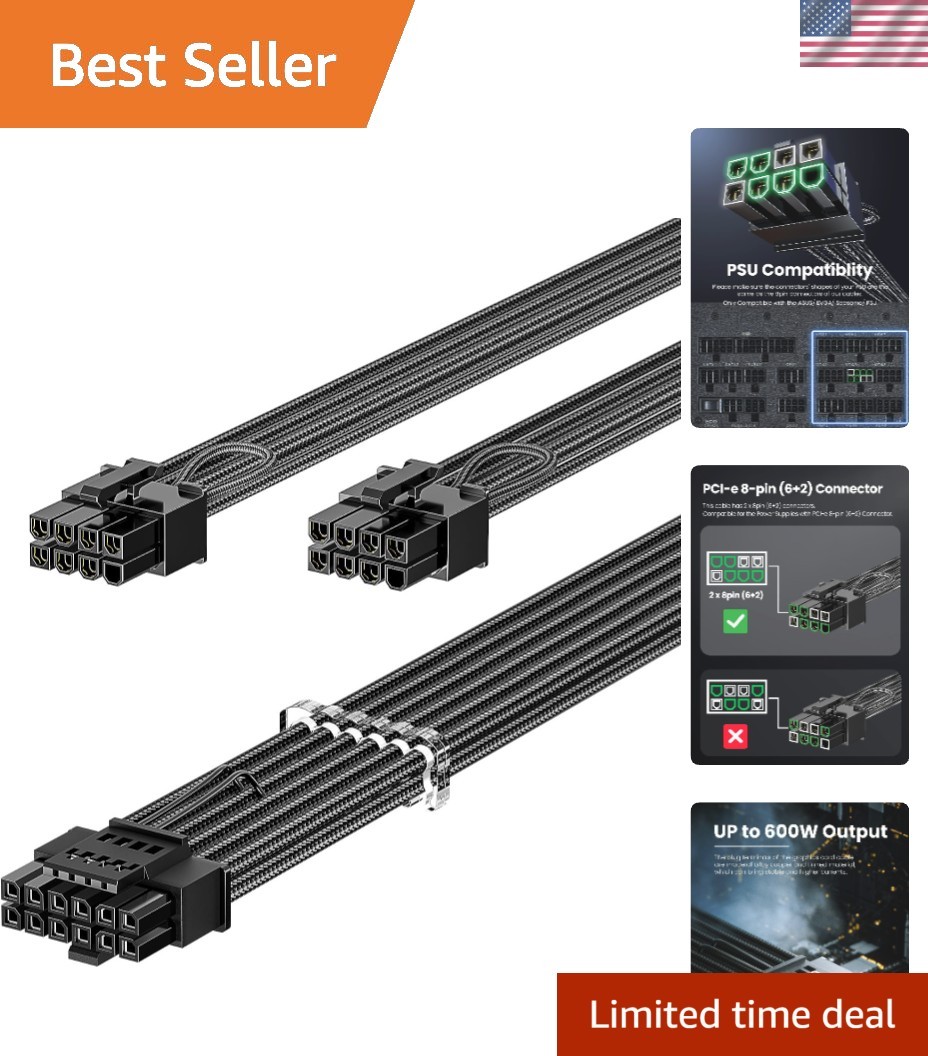 PCIe 5.1 Power Cable 70cm 16pin 12+4 12VHPWR