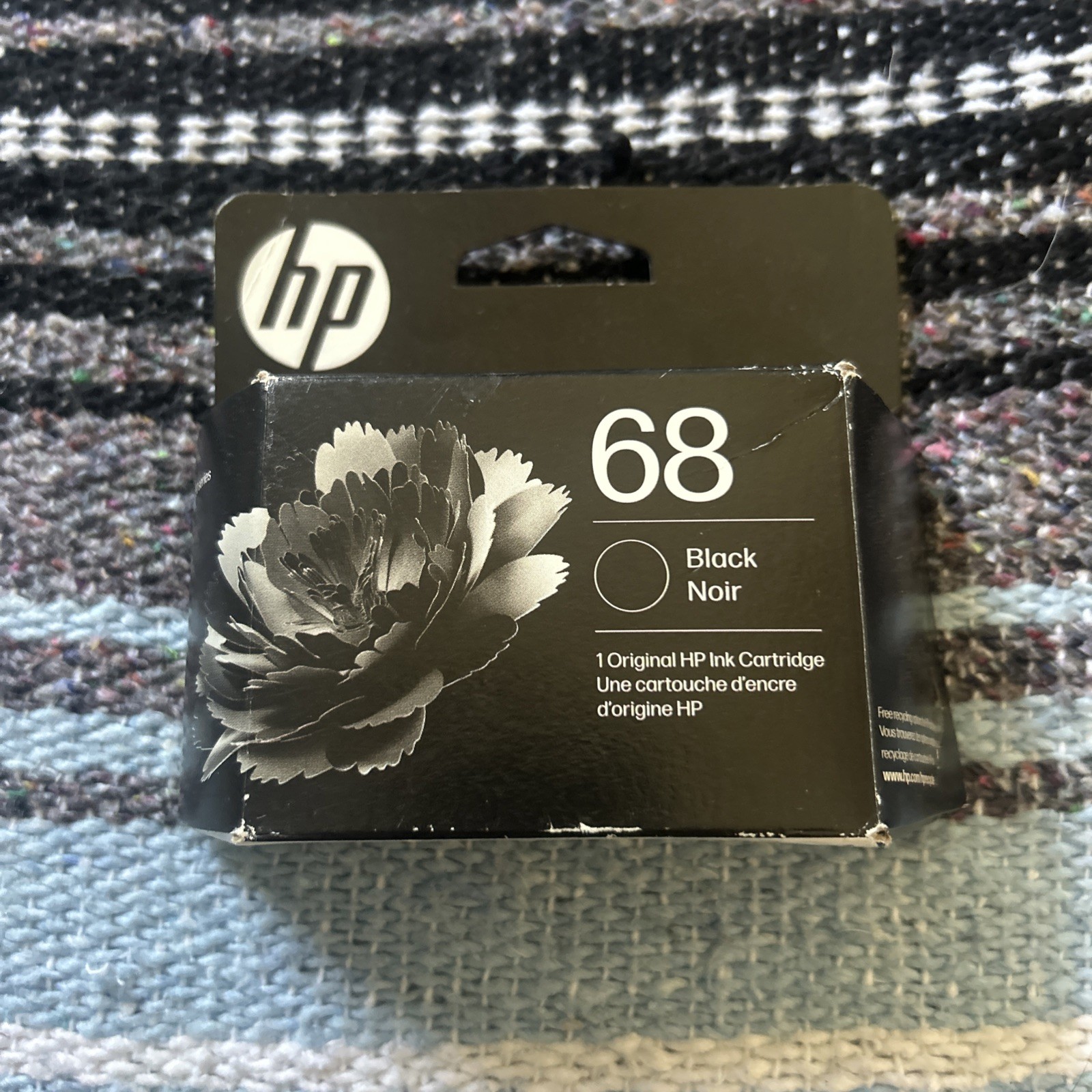 HP 68 Black Ink Cartridge for Envy expires Dec 2026