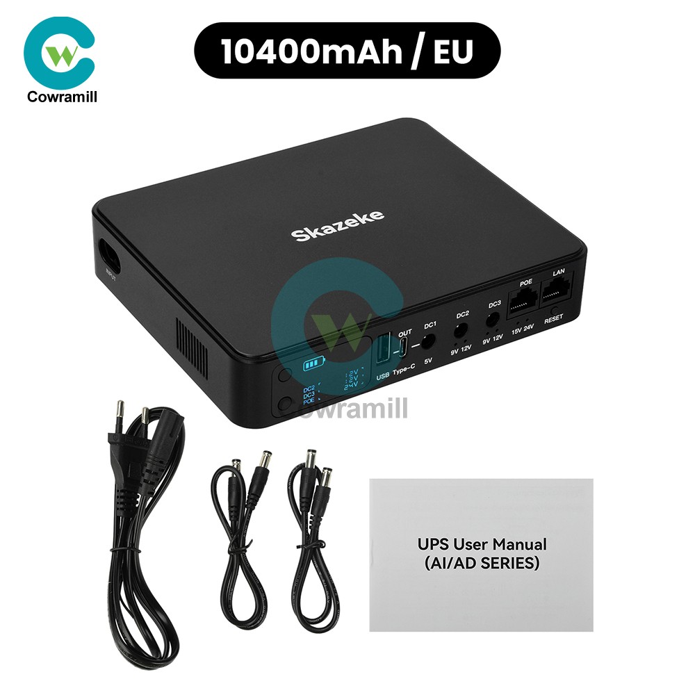 AD2P UPS Uninterruptible Power Supply Router Wifi Modem Emergency Battery Backup