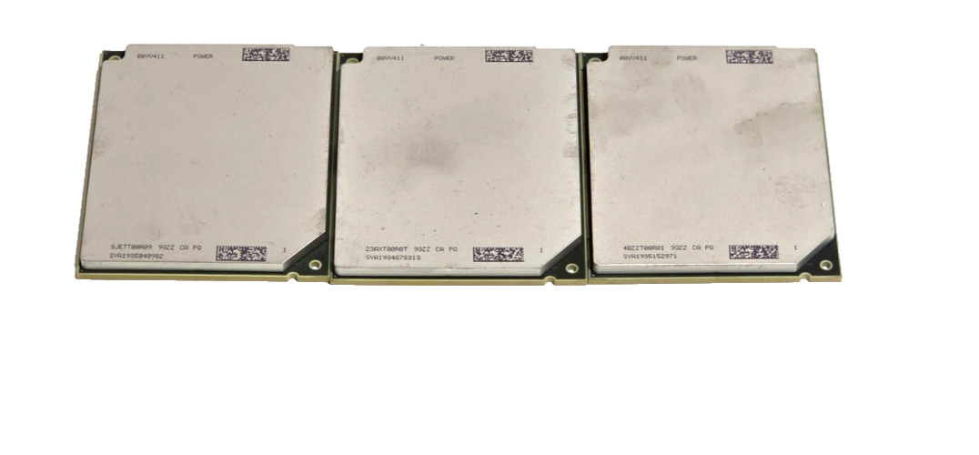 Lot of 3 IBM 00YV411 High-Performance Enterprise Power CPU Processor Module