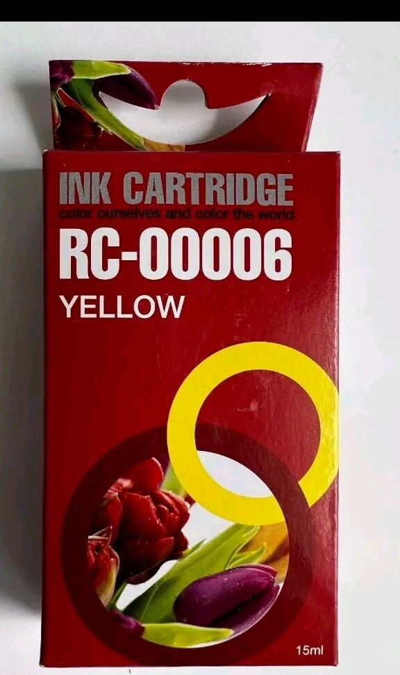 RC-00006 Ink Cartridge Yellow Canon Printer New in Box