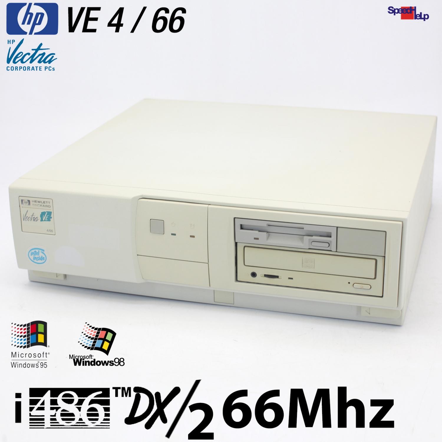 HP Vectra VE 4/66 486 Retro PC Intel 486 DX2/66 66MHz 32MB Win 98