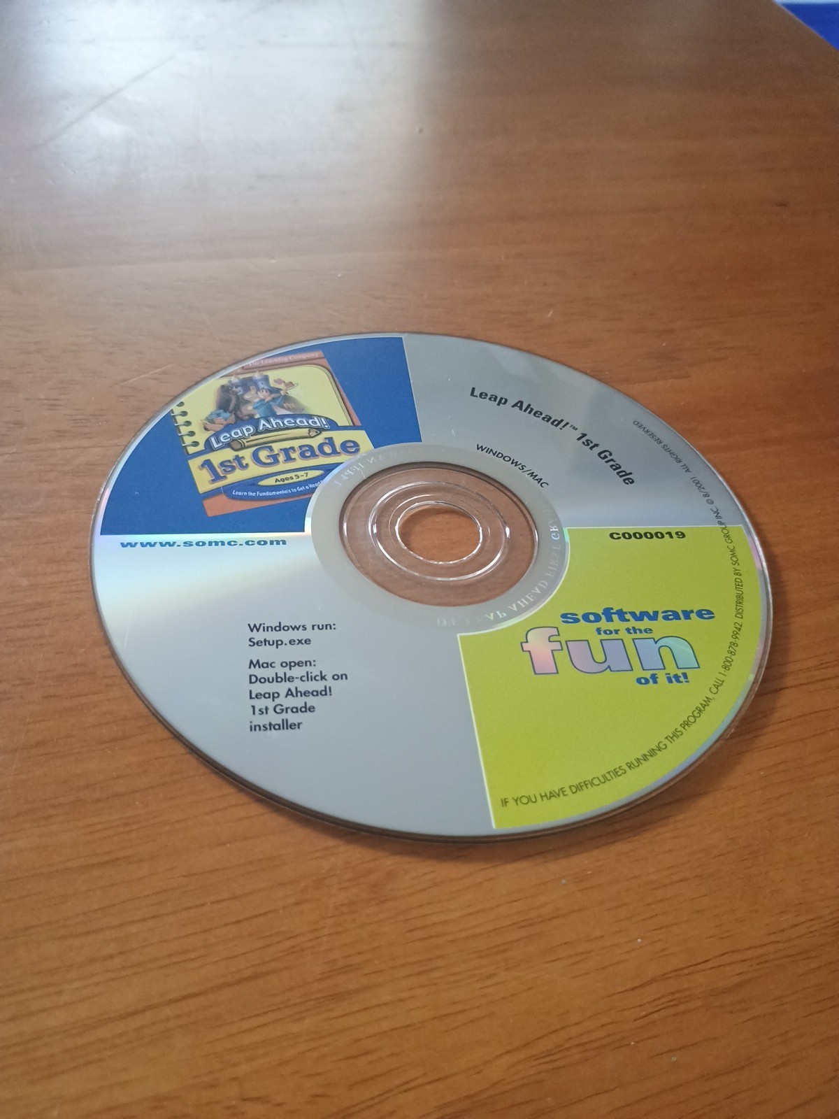 Leap Ahead 1st Grade CD ROM no case